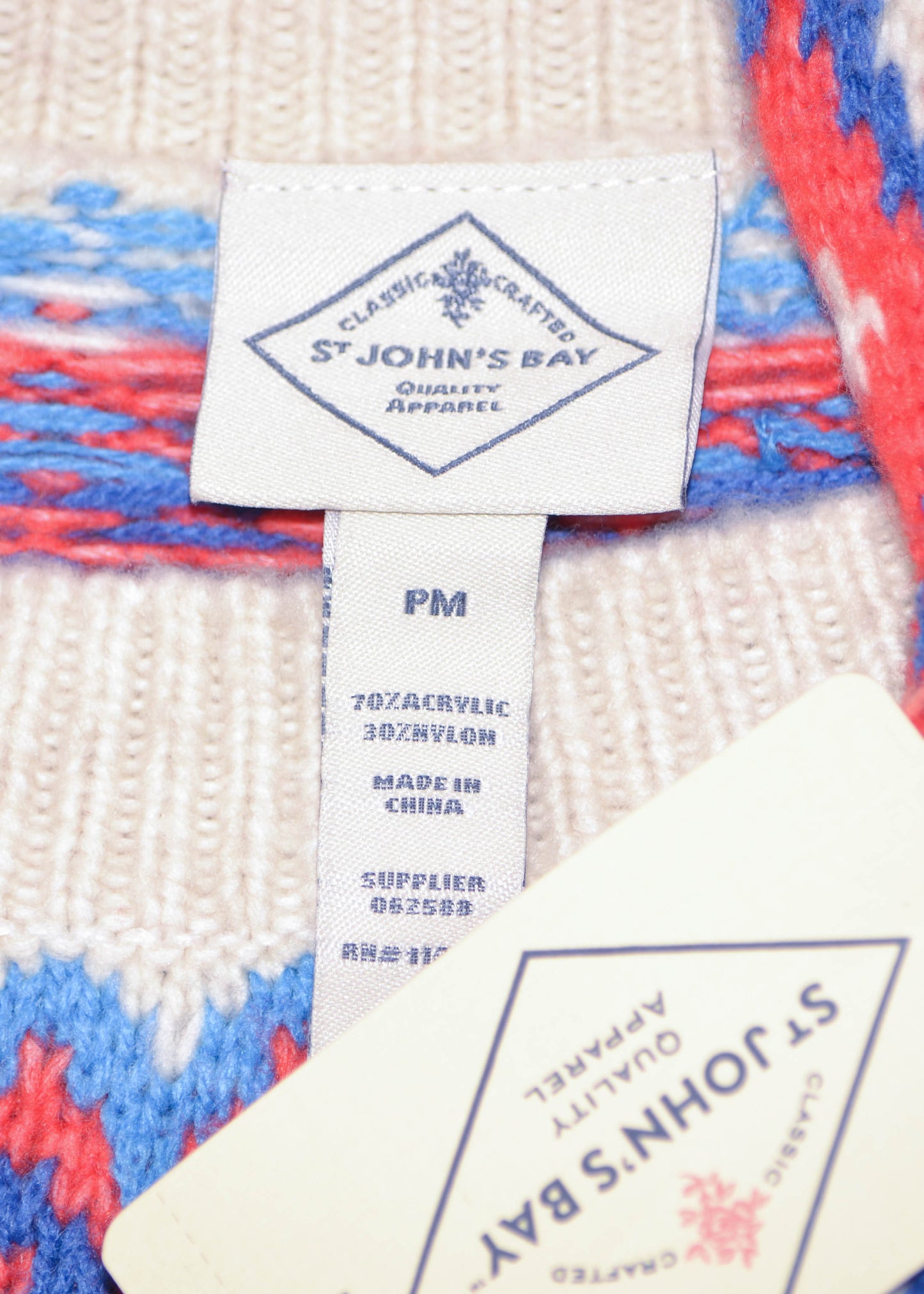 St. John's Bay - Parachute Orange Sweater