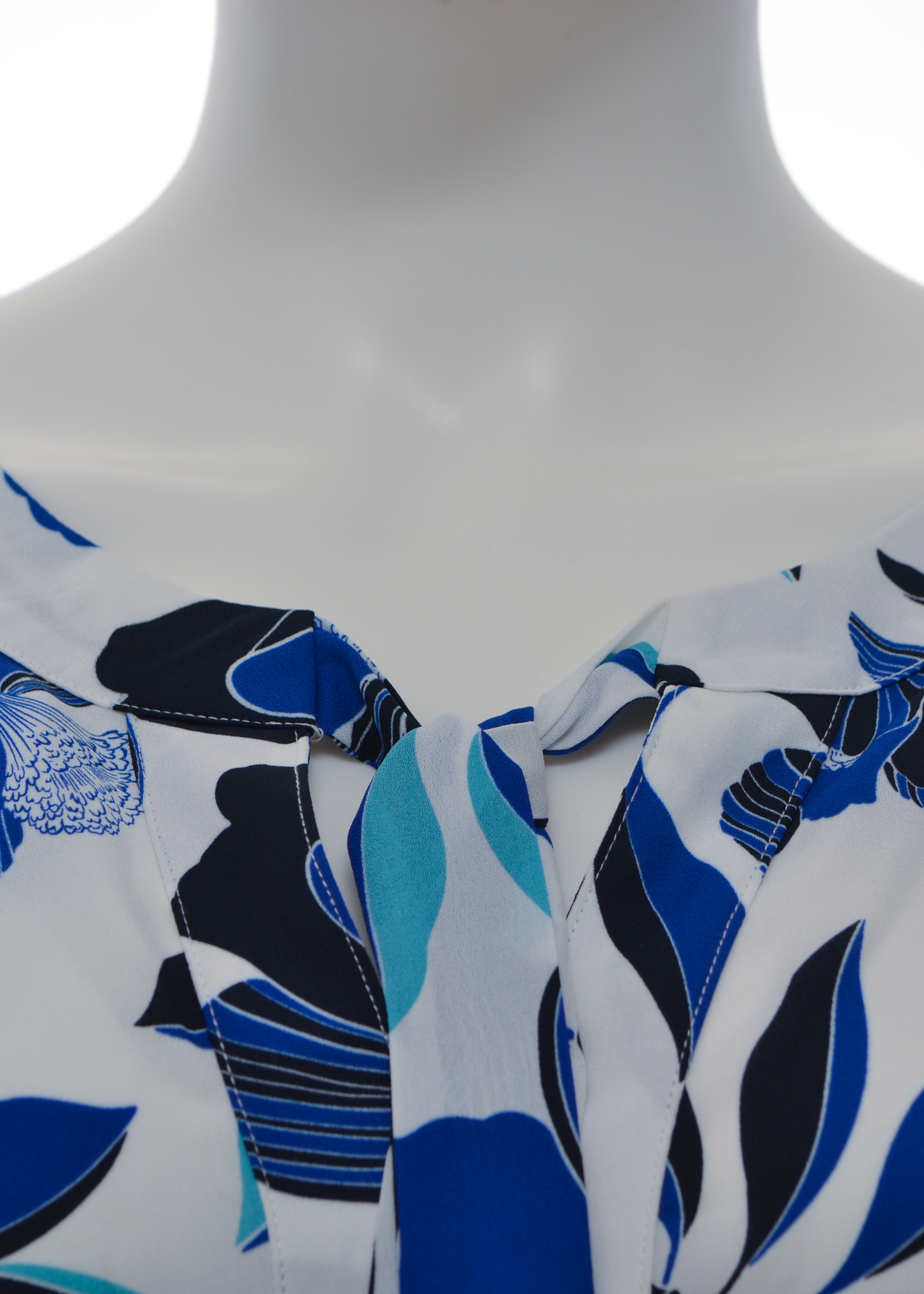 Liz Claiborne Blue Floral Blouse
