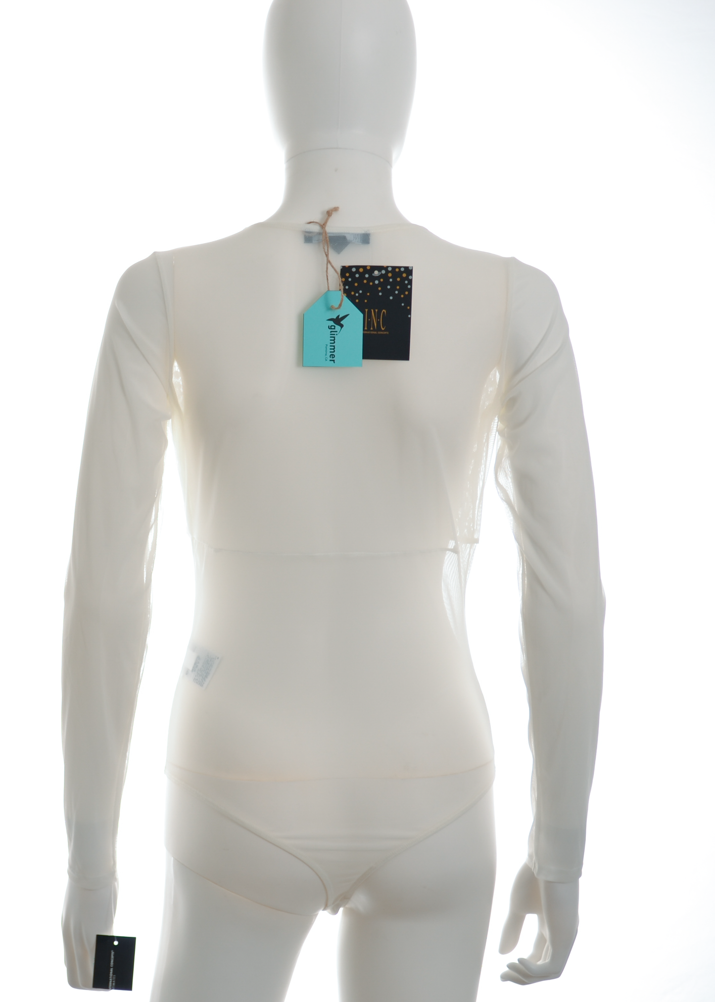 INC White Lace Bodysuit