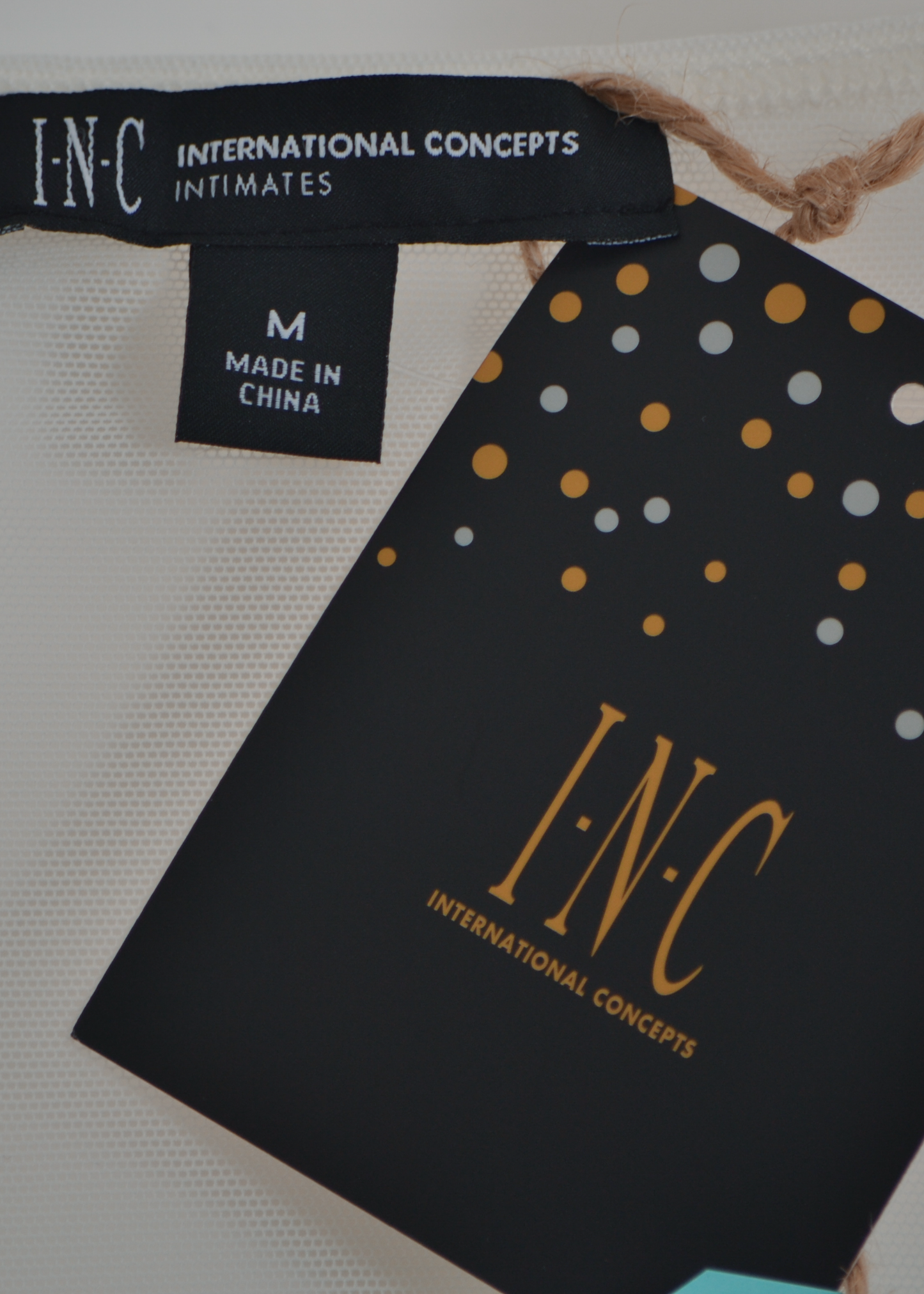 INC White Lace Bodysuit