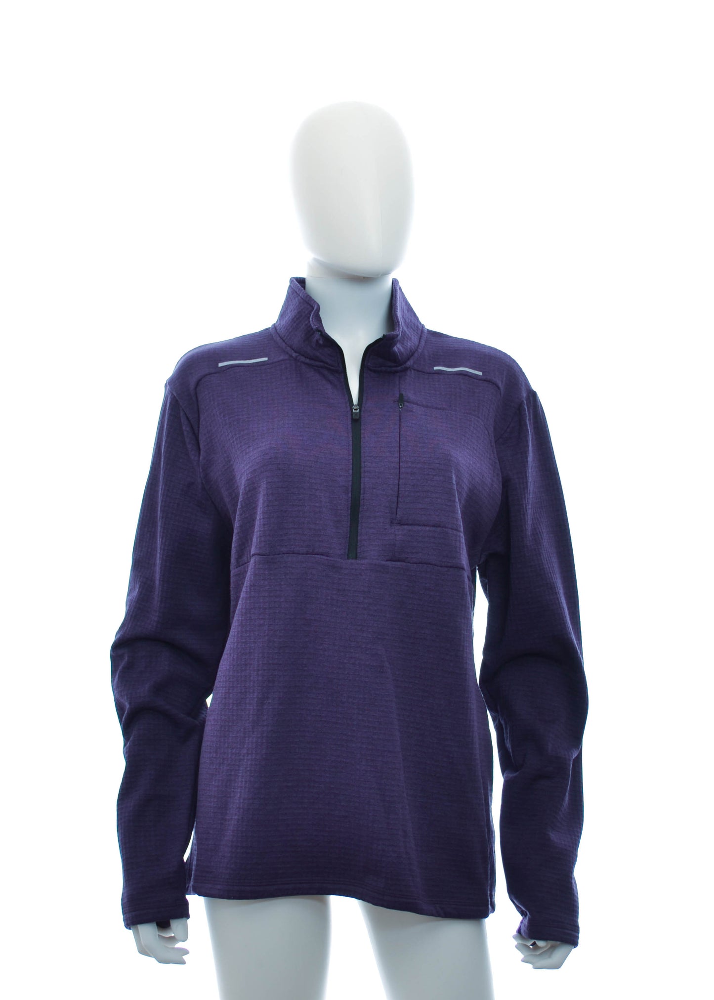 Xersion Purple Darkness Mock Neck Sweatshirt