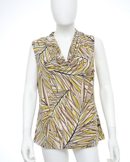 Tahari Print blouse