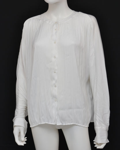 Calvin Klein Long sleeve pleated blouse