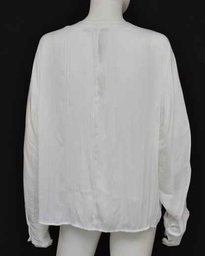 Calvin Klein Long sleeve pleated blouse