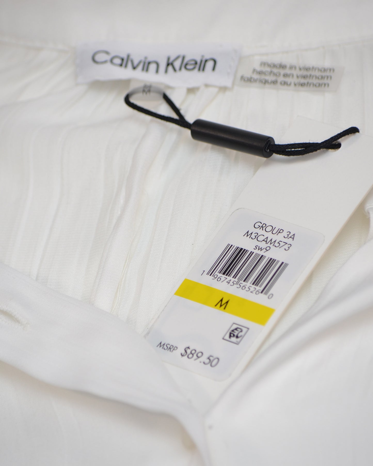 Calvin Klein Long sleeve pleated blouse