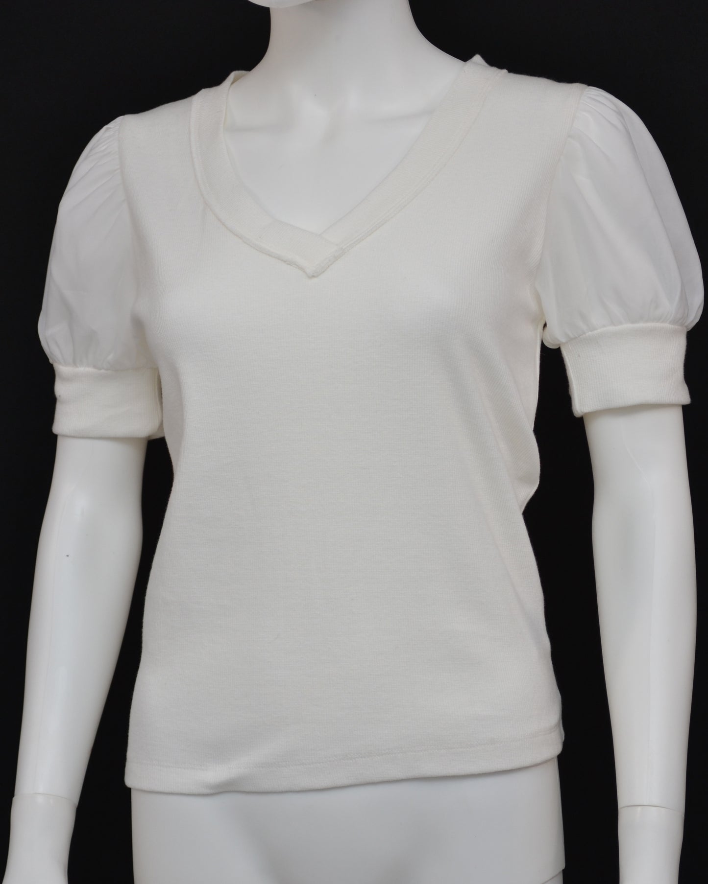 Steve Madden Organza Sleeve V-neck Tee