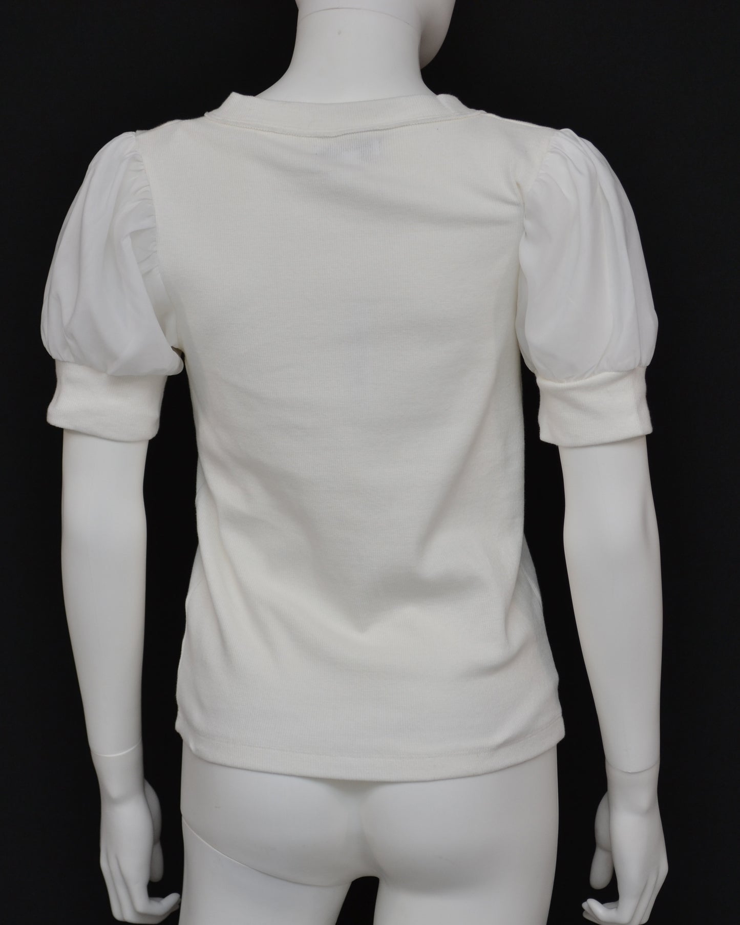 Steve Madden Organza Sleeve V-neck Tee