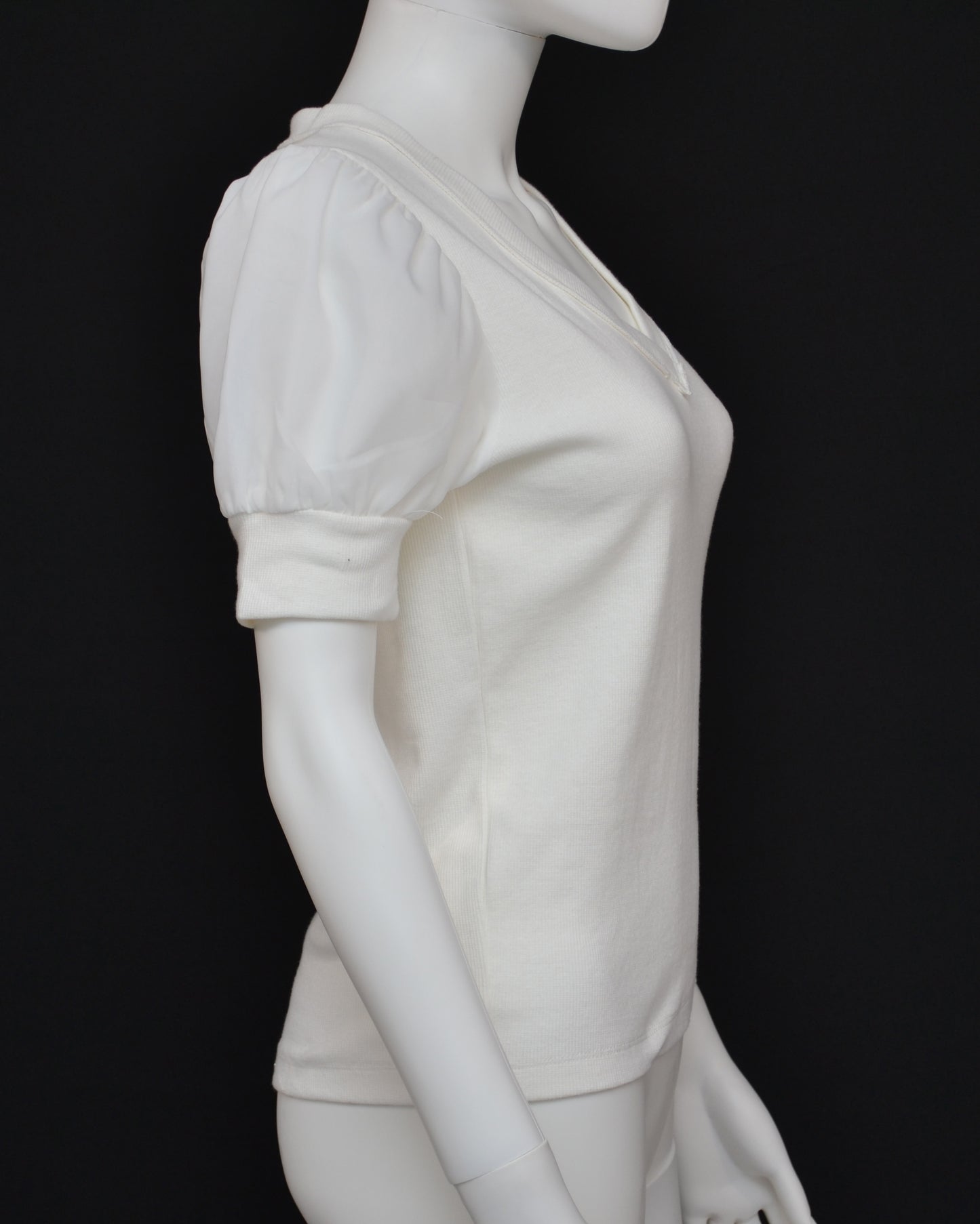 Steve Madden Organza Sleeve V-neck Tee