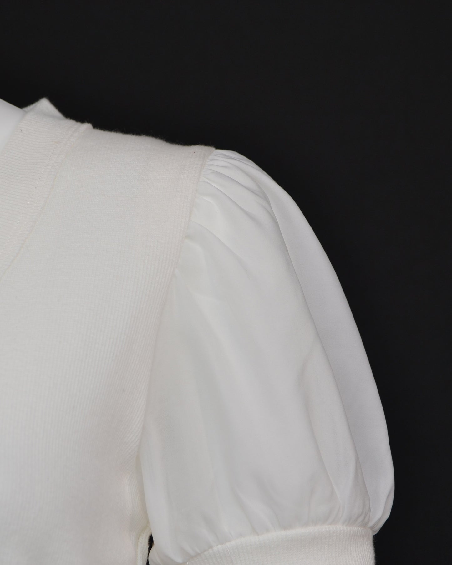 Steve Madden Organza Sleeve V-neck Tee