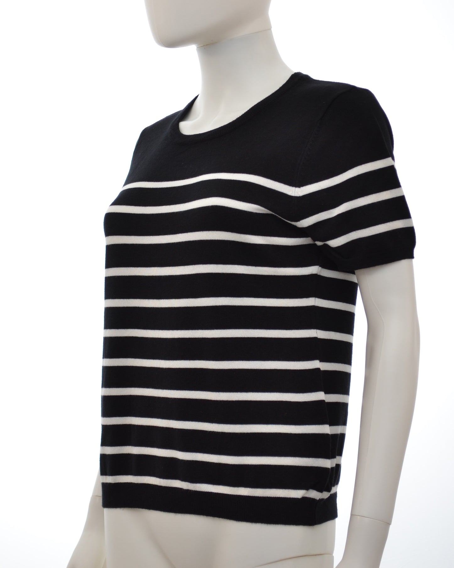 Cielo Simplicity Crew Neck Stripe Short Sleeves