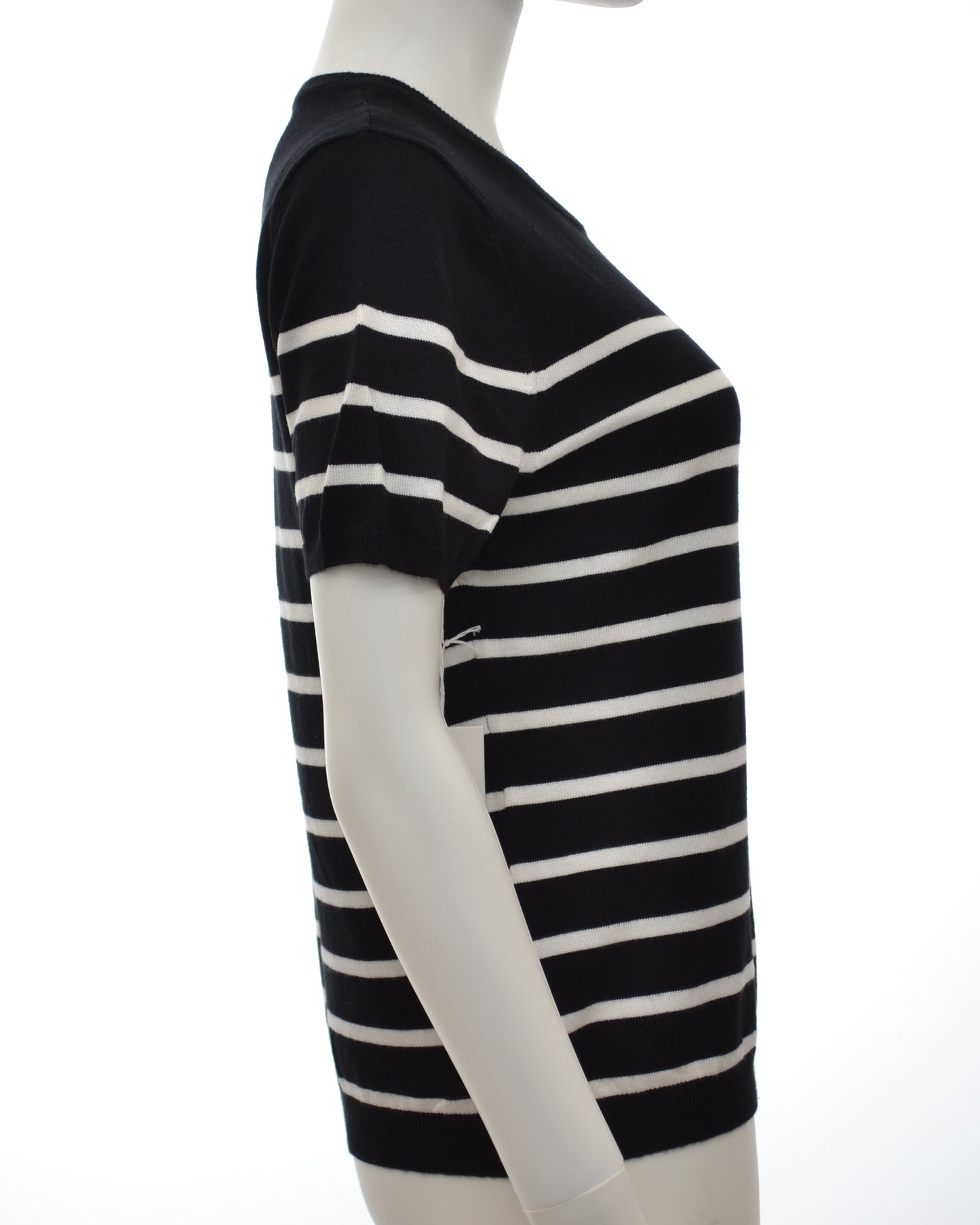 Cielo Simplicity Crew Neck Stripe Short Sleeves