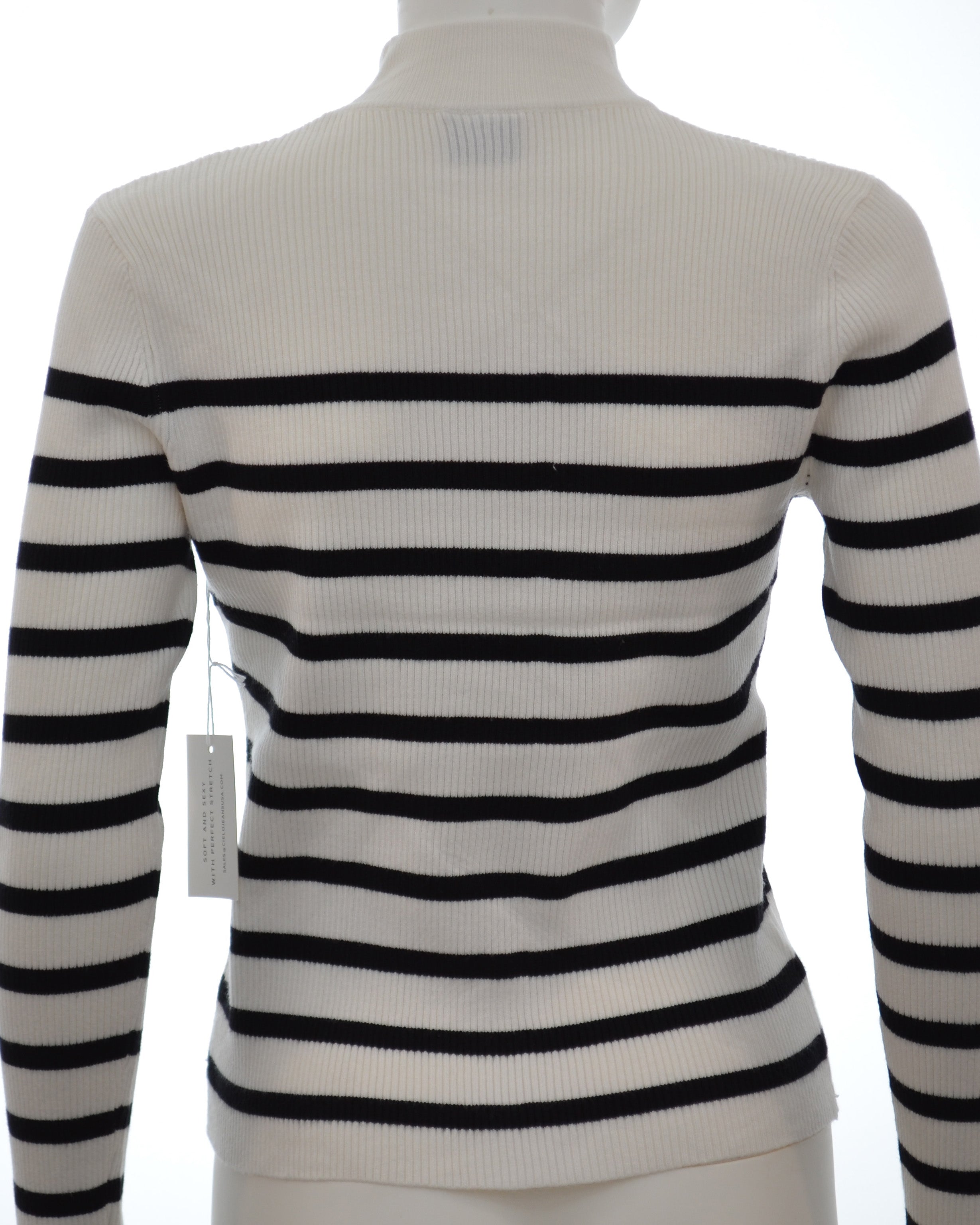 Cielo Women's Ribbed Mock Neck Pullover – glimmer