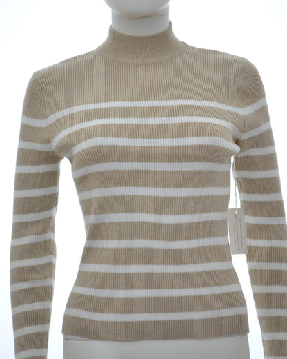 Cielo Women's Ribbed Mock Neck Pullover