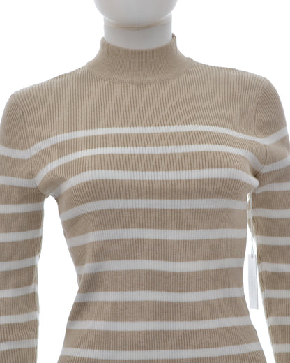 Cielo Women's Ribbed Mock Neck Pullover