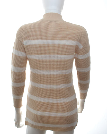 Copper Key cream and white street knit sweater