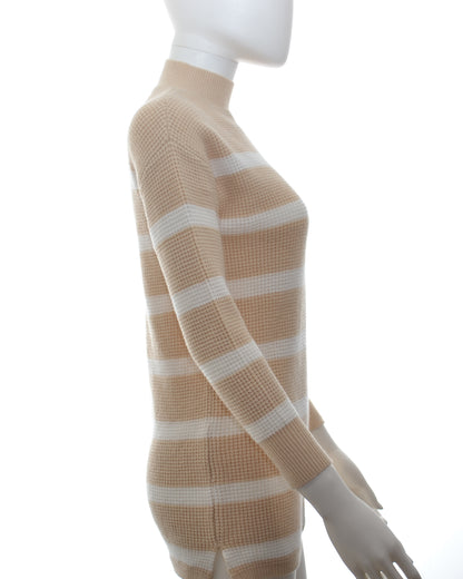 Copper Key cream and white street knit sweater