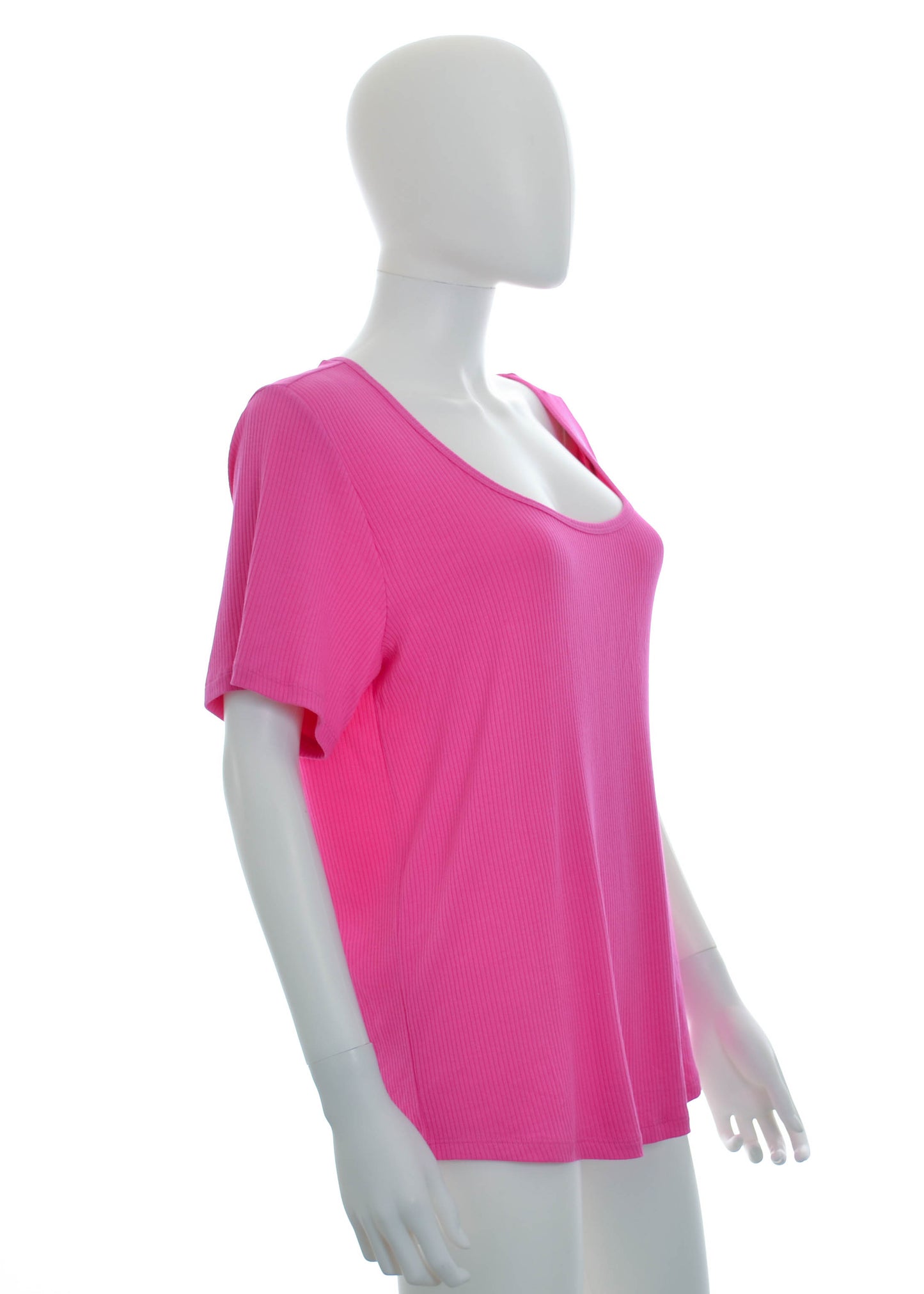 Jenni - XXL - Short Sleeve Pink Top
