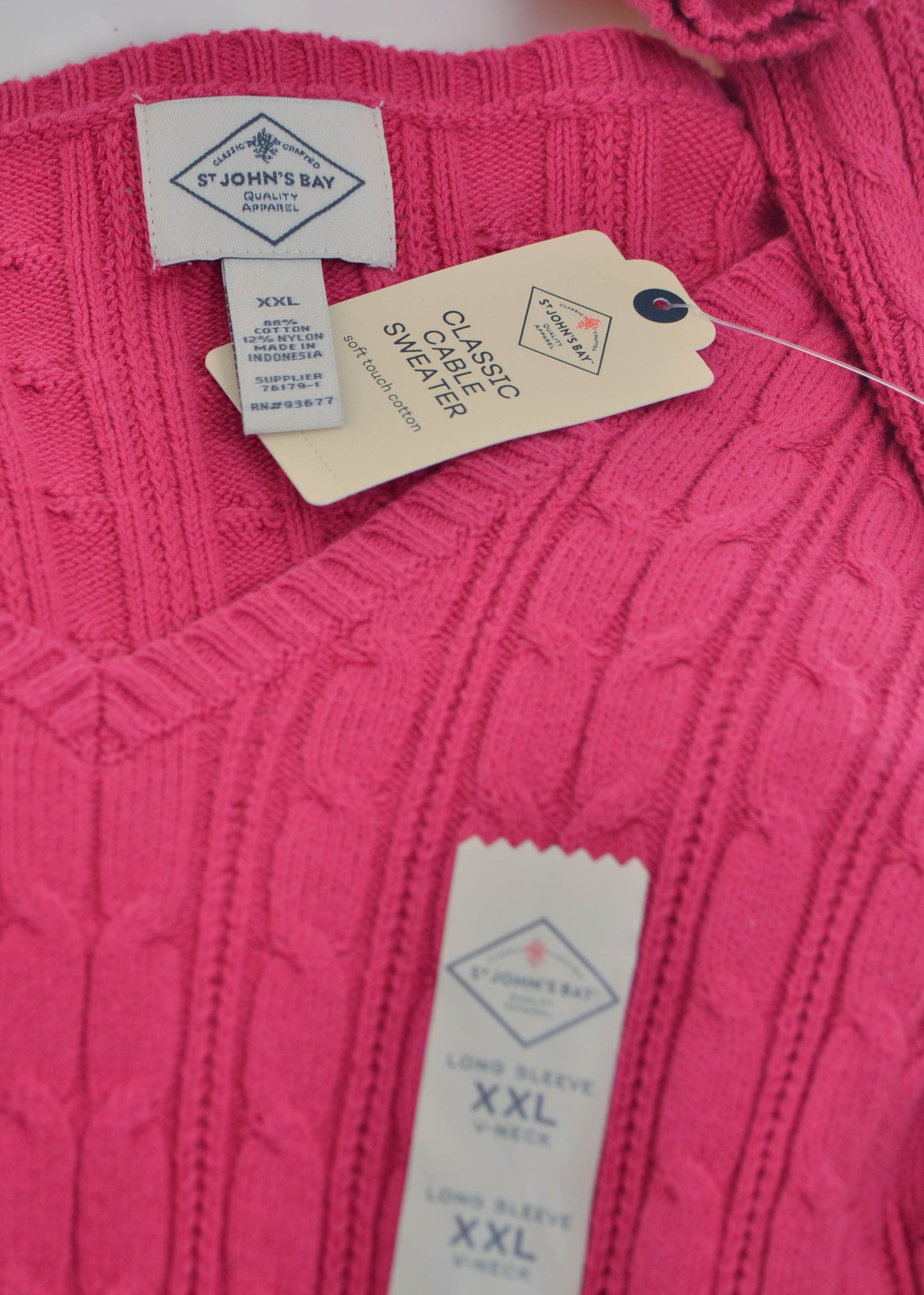 St. John's Bay - XXL - Vneck Sweater