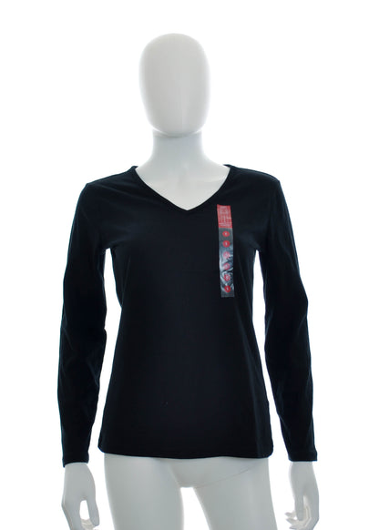 Charter Club - S - Vneck Long Sleeve Pajama Top