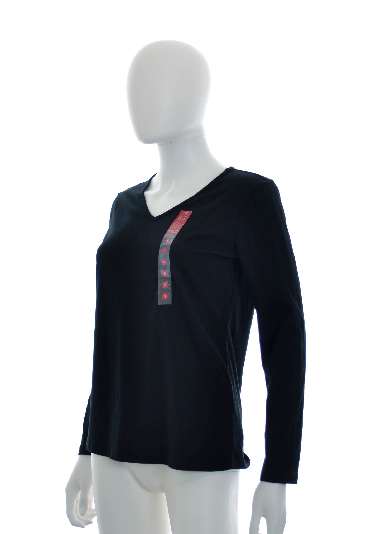 Charter Club - S - Vneck Long Sleeve Pajama Top