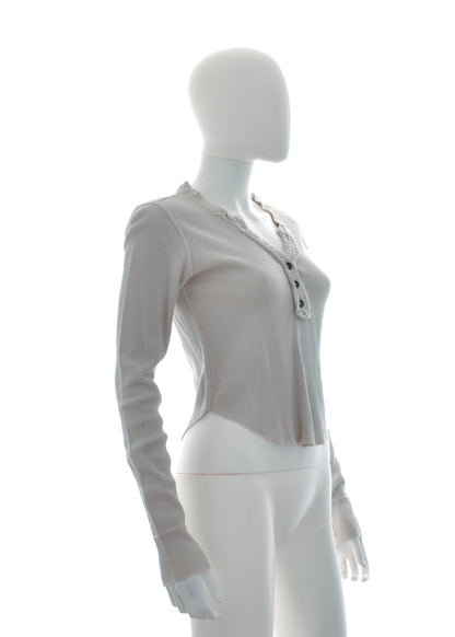 Arizona Pebble Beach Long Sleeve Waffle Knit Shirt