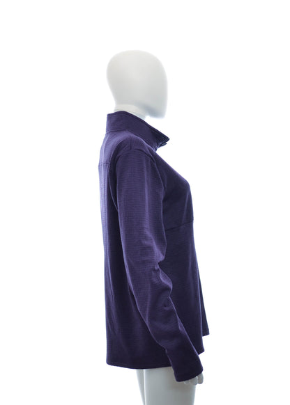Xersion Purple Darkness Mock Neck Sweatshirt
